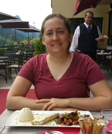 Lunch with Karen in Austria
