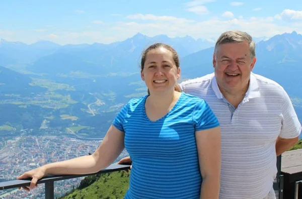 On the mountain in Austria