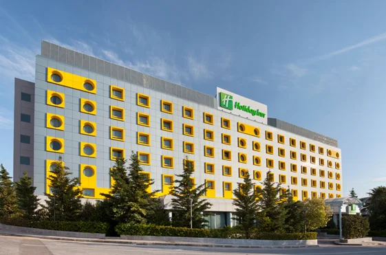 I will be staying at this funny looking Holiday Inn that's hear Athens Airport 4 different times: The nights of 7 July, 9 July, 15 July and 19 July.