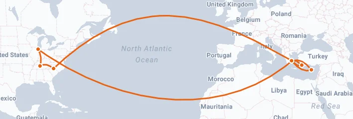 SV – Athens, Greece Travel Map